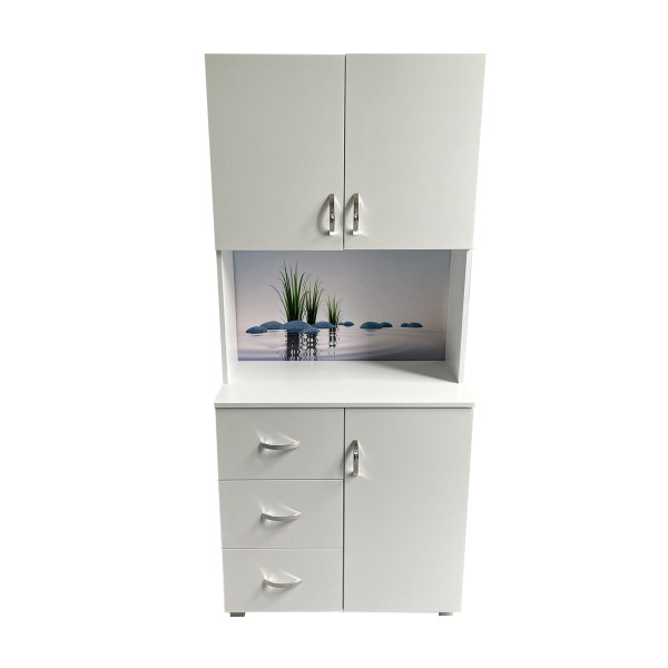 HTI-Living Motiv Steine Badschrank Blanca Wellness