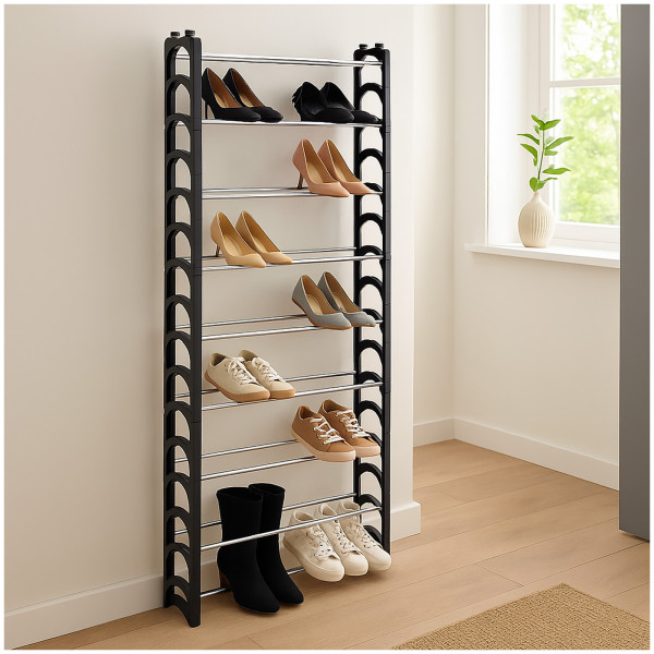 HTI-Living platzsparend und stabil Schuhregal für bis zu 30 Paar Schuhe