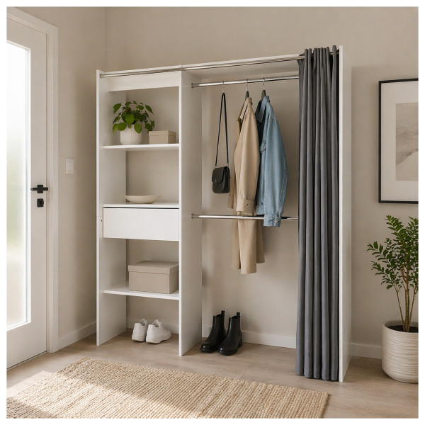 Offene Garderobe Thekla weiß