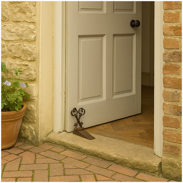 HTI-Living Schuhausziehhilfe rustikal Stiefelknecht aus Metall in Rostoptik