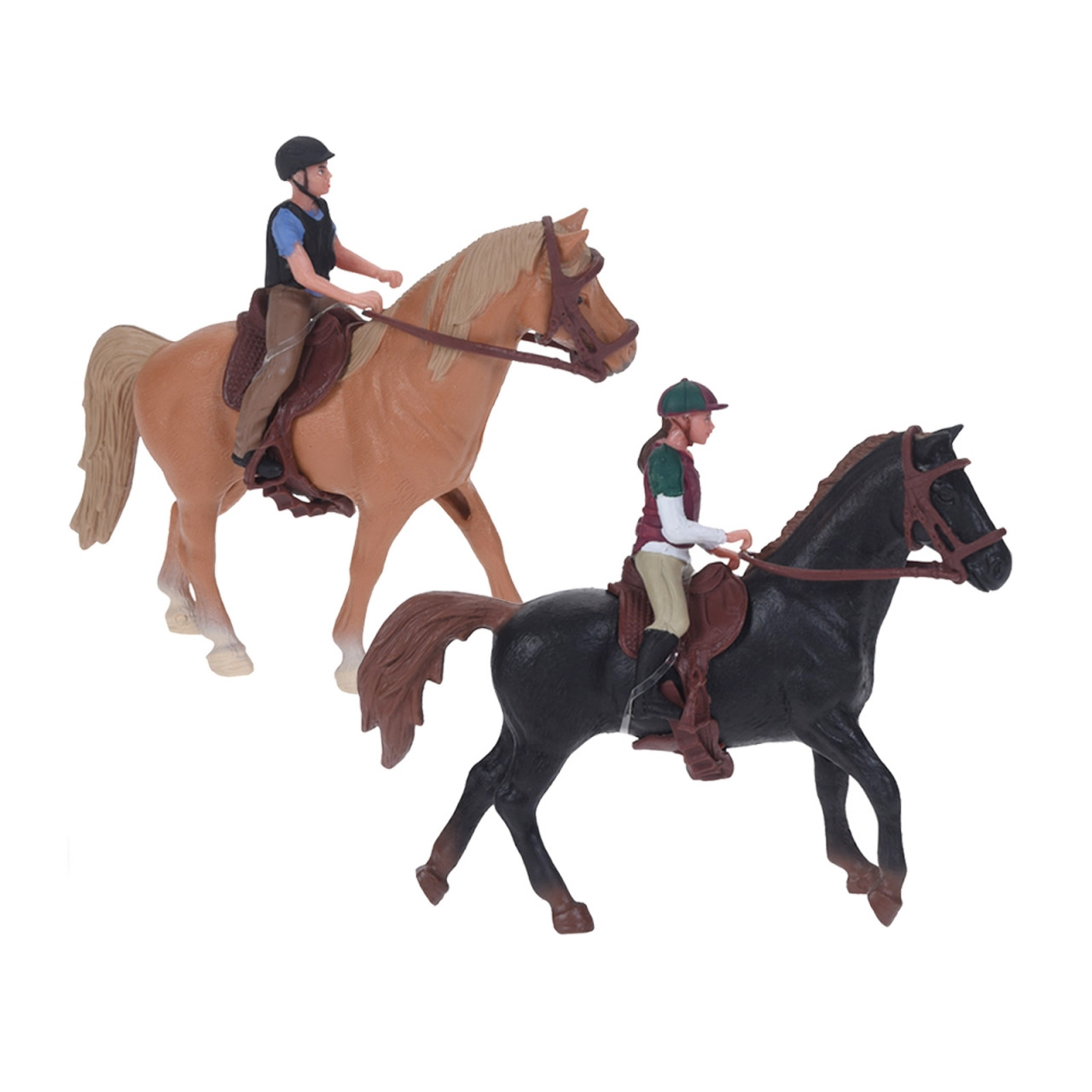 HTI-Living Spielfigur Pferd mit Reiter sortiert