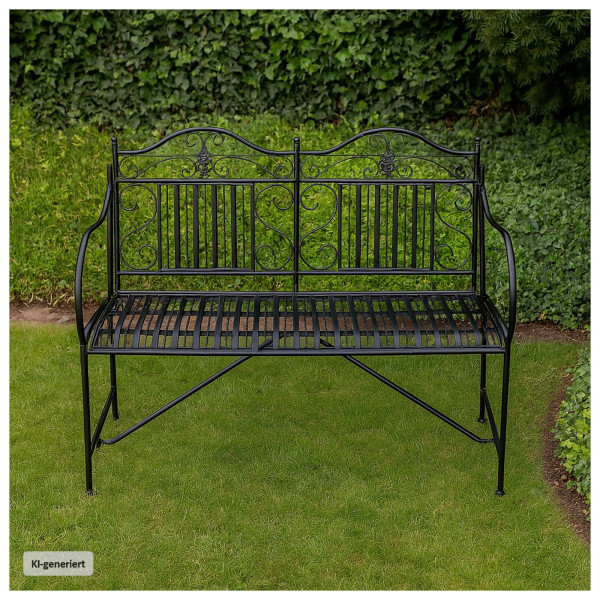 Gartenbank Celia_02 Schwarz