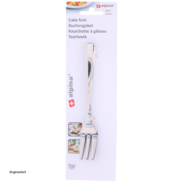 Kuchengabel 4pcs 15cm SS
