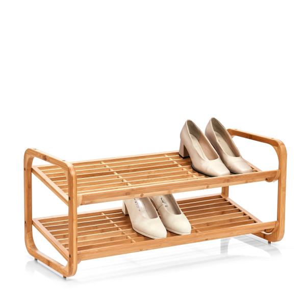 Schuhregal Ablageflächen | | Möbel mit 2 Present ZELLER Bambus HTI