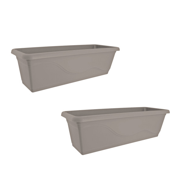 Blumenkasten mit Wasserspeicher 60 cm 2er Set