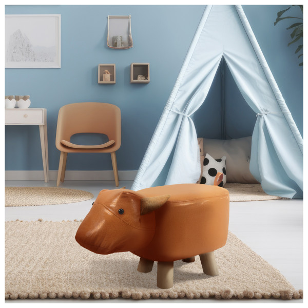 HTI-Living Tiermotiv Kuh Hocker für Kinder