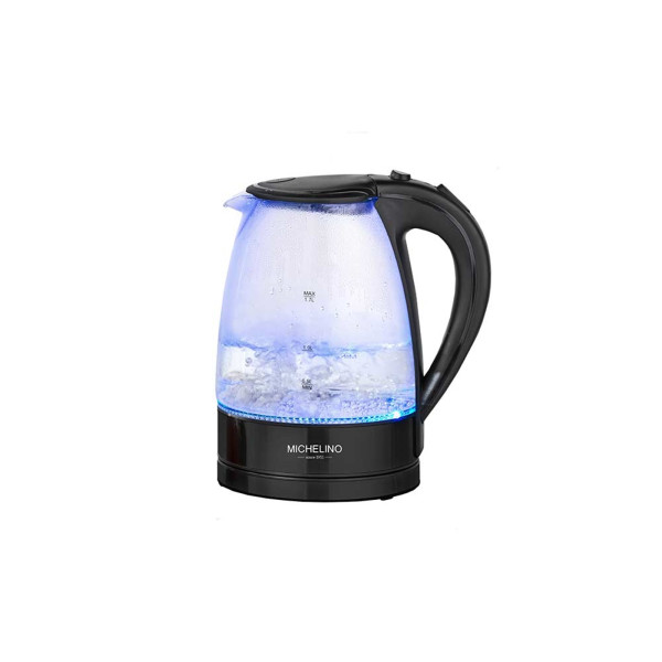 Wasserkocher 1,7 Liter mit LED-Beleuchtung schwar
