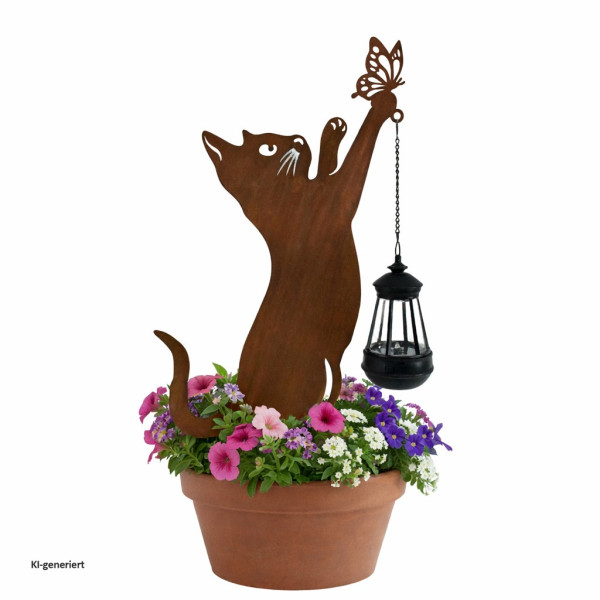 Gartenstecker Verena Katze