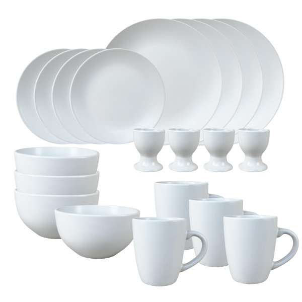 NTK-Collection Antonia Geschirrset 20-teilig Weiß