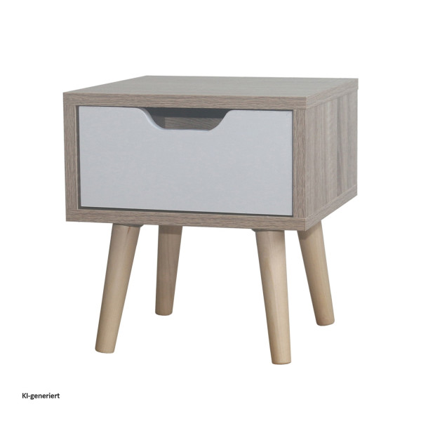 Nachtschrank 1 Schubk. Thekla 29325 Sonoma Weiß