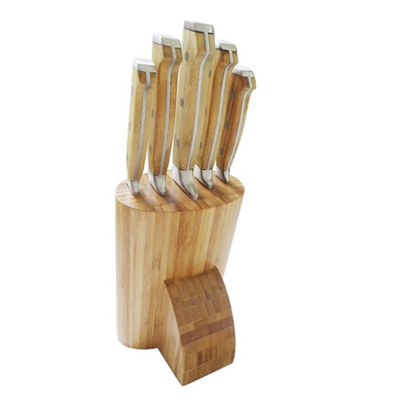 Messerset 6-teilig Bambusblock