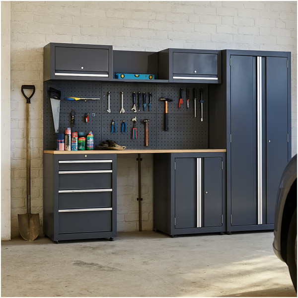 HTI-Living Havel Grau Werkstattwand