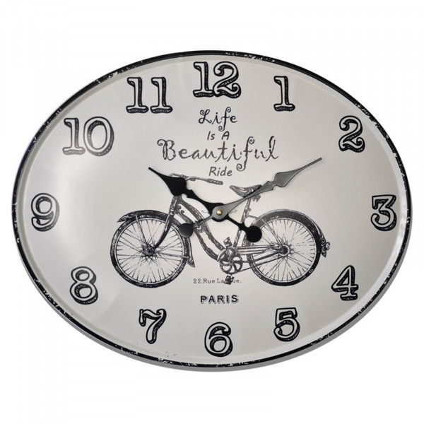 HTI-Line Fahrrad Wanduhr
