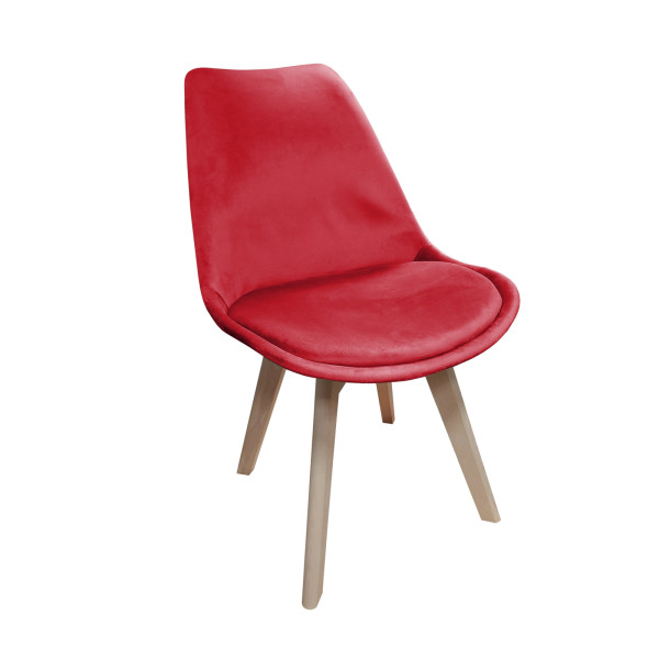 Stuhl Atlanta Velvet Rot