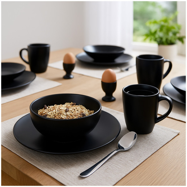 NTK-Collection Schwarz Tafelservice für 4 Personen