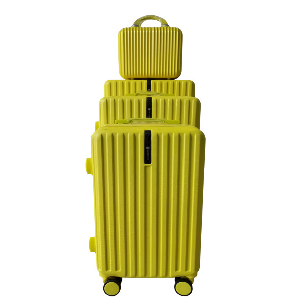 NTK-Collection Leandra Gelb Hartschalenkoffer 4er-Set