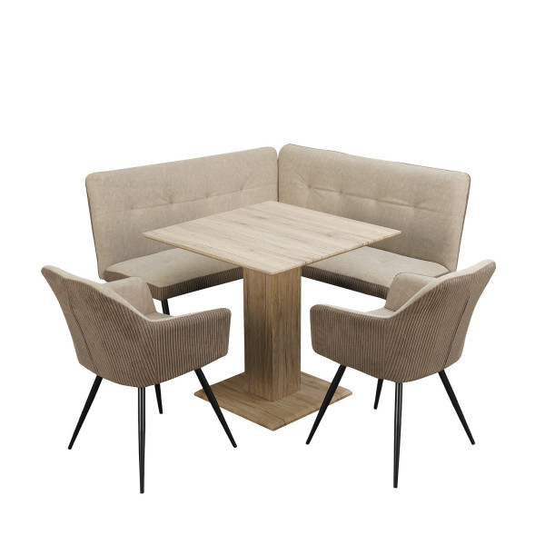 HTI-Living Joschka Sitzgruppe Taupe/Cord