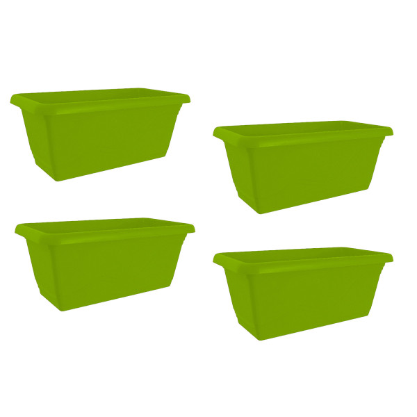Blumenkasten mit Wasserspeicher 40 cm 4er Set