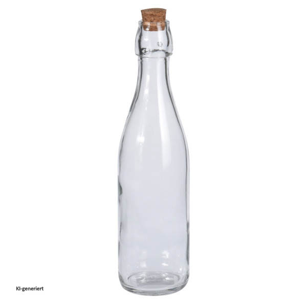 FLASCHE GLAS 500 ML MIT KORKVERSCHLUSS 6 STK IM D