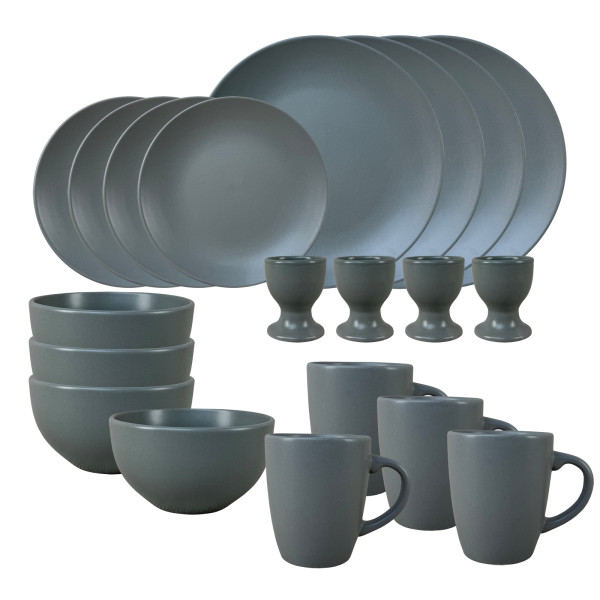 NTK-Collection Antonia Geschirrset 20-teilig Grau