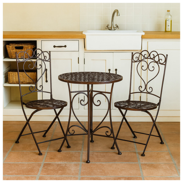 HTI-Living Curly Braun Essgruppe 3-teilig