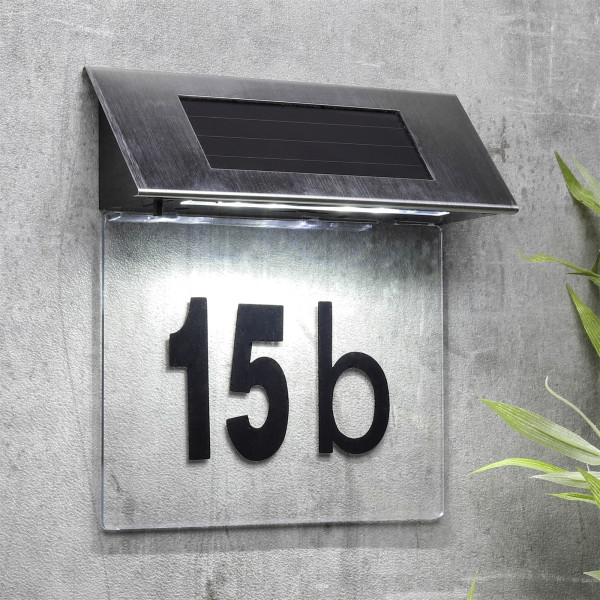 HI LED Beleuchtung Solar Hausnummer