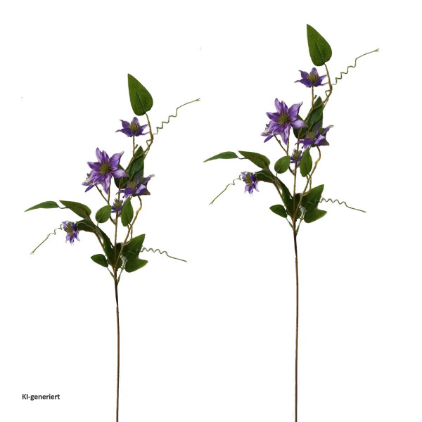 Kunstblume Flora03 Flora Grün-Lila Kunststoff