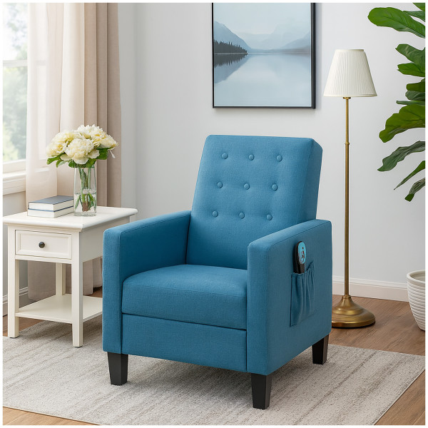 HTI-Living Garry Blau Massagesessel