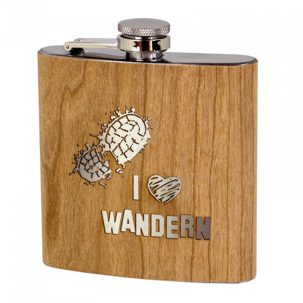 HTI-Living I Love Wandern Flachmann