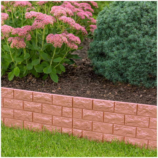 HTI-Living Nessa Beetumeinfassung in Ziegelsteinoptik 9 m Gesamtlän