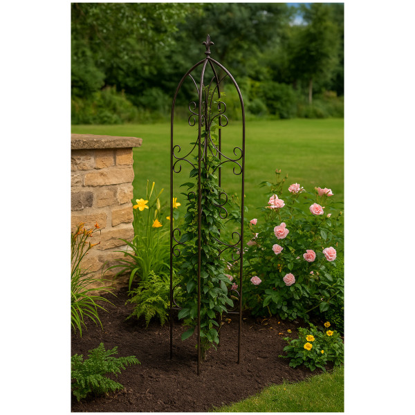 HTI-Living Kletterhilfe Rankgitter Rankhilfe aus Metall Rostoptik