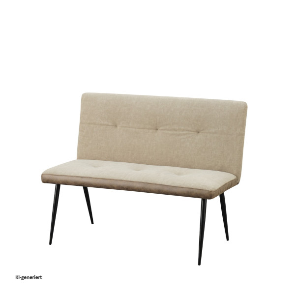 Bank Joschka 2 Sitzer Antikbraun/Taupe