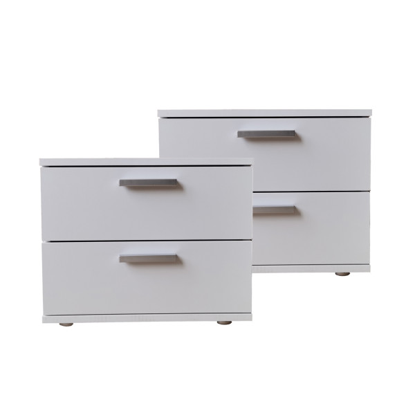 HTI-Living Nina Nachtschrank 2er Set Weiß