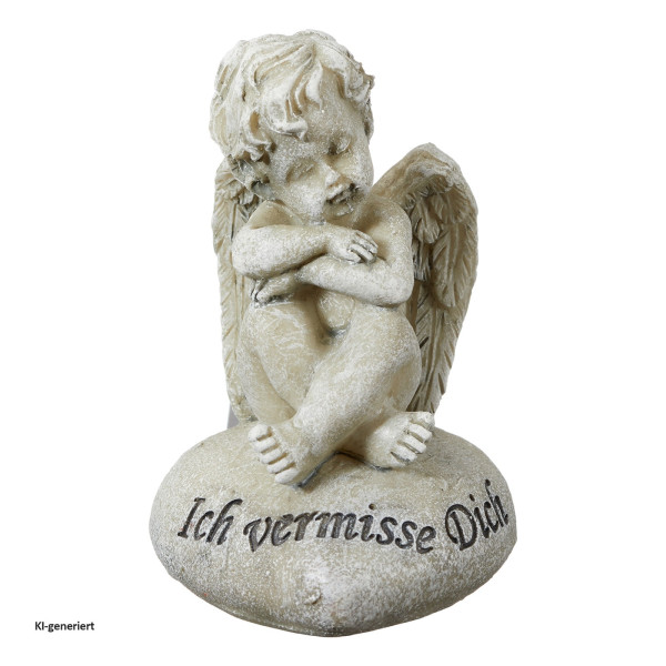Grabengel, grau, S, ca. 9,5cmH