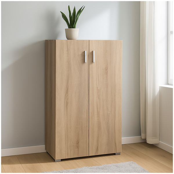 HTI-Living Schrank Stauraum 60 x 115 cm Sideboard Kommode 2 Türen Sonoma