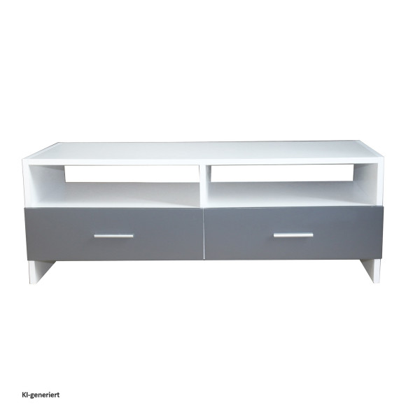 Lowboard Thekla 9359 weiss/ grau