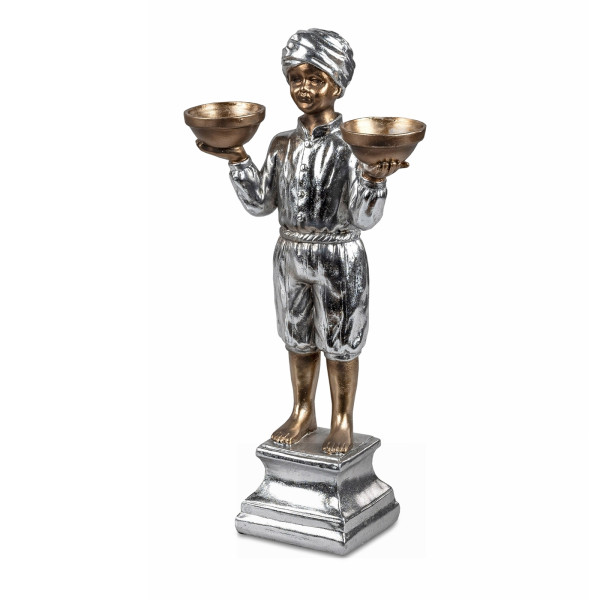 Formano Silber Bronze Dekofigur mit Schalen