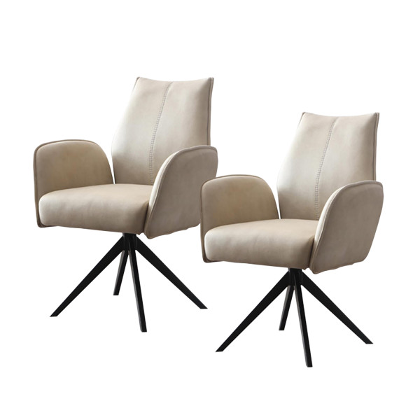 HTI-Living drehbar Esszimmerstühle 2er Set