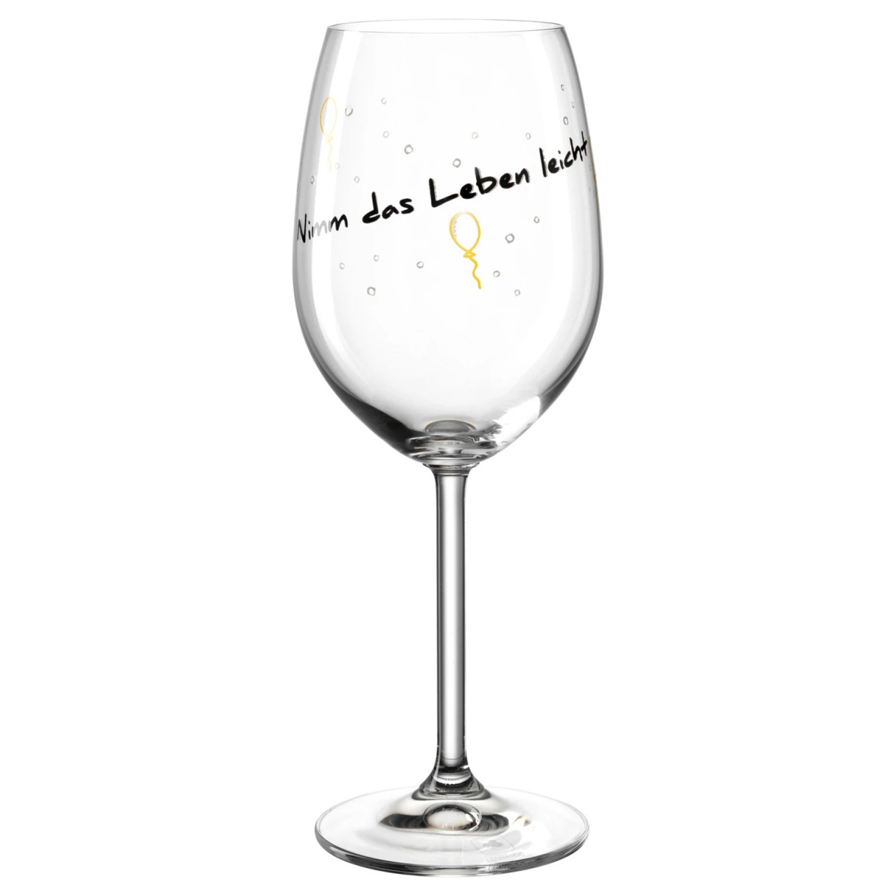 Leonardo Weinglas 460 ml 'Nimm das Leben leicht' PRESENTE