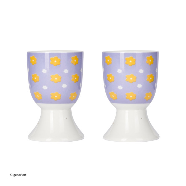 KitchenCraft Eierbecher Gänseblümchen 2er-Set