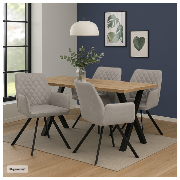 Stuhl Tumalo Grau 2er-Set