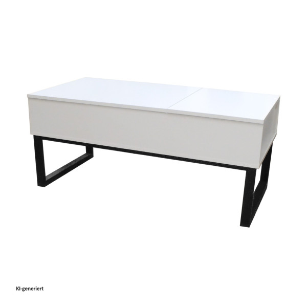 Couchtisch höhenverstellbar Thekla 10855 weiss