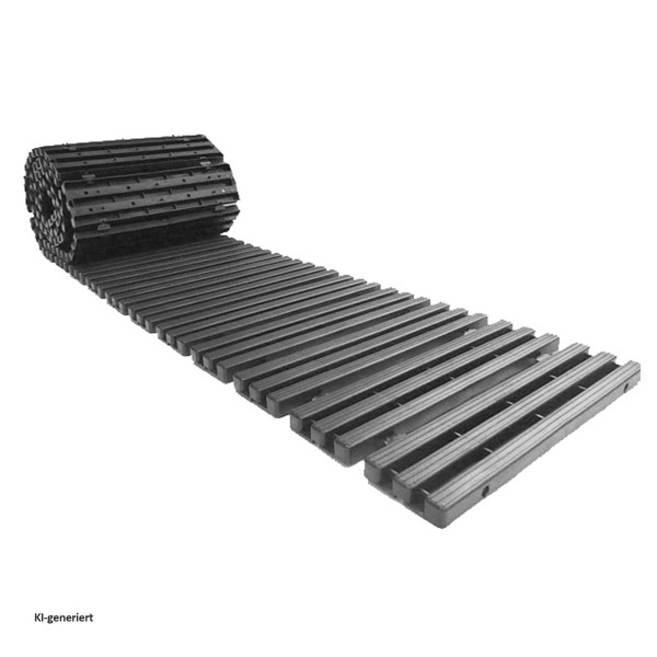 Gartenweg Nessa zum Ausrollen, 80teilig, grau