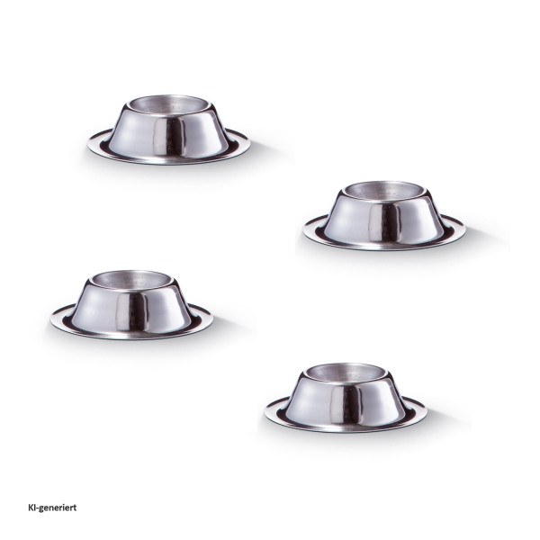Eierbecher, Edelstahl 4er Set