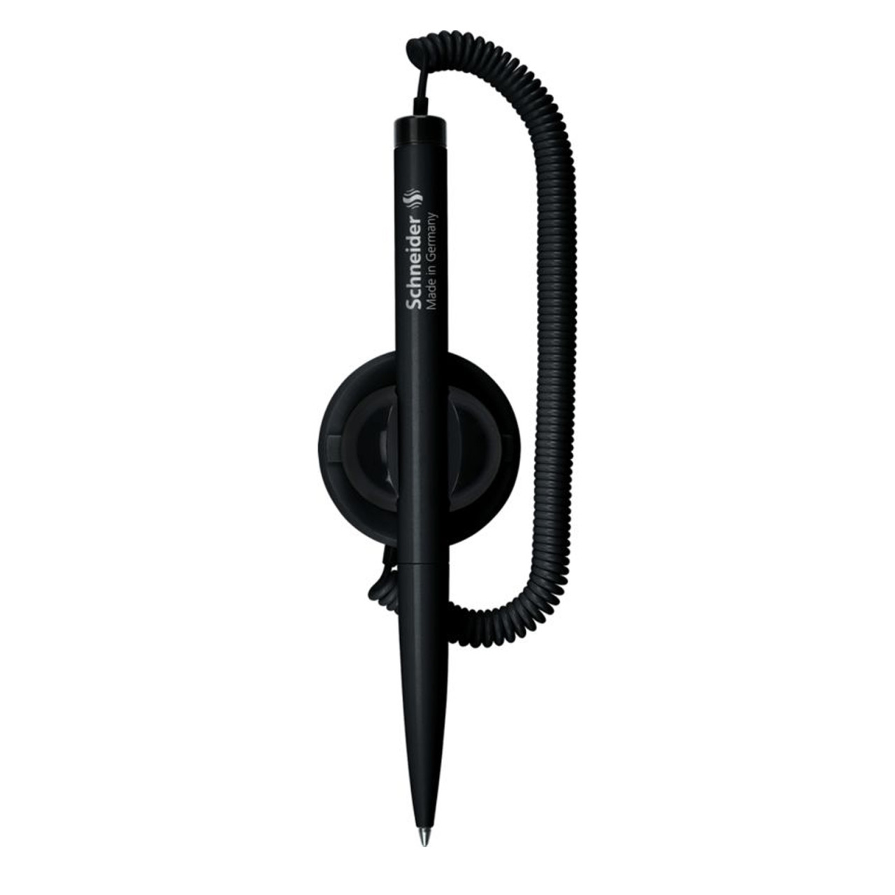 Schneider Kugelschreiber mit Befestigung schwarz Schneider Klick-Fix-Pen