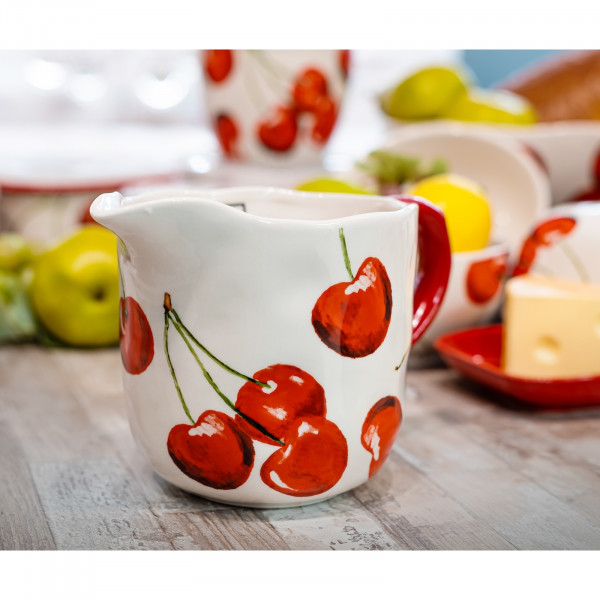 Neuetischkultur Cherry Milchkrug aus Keramik 900 ml