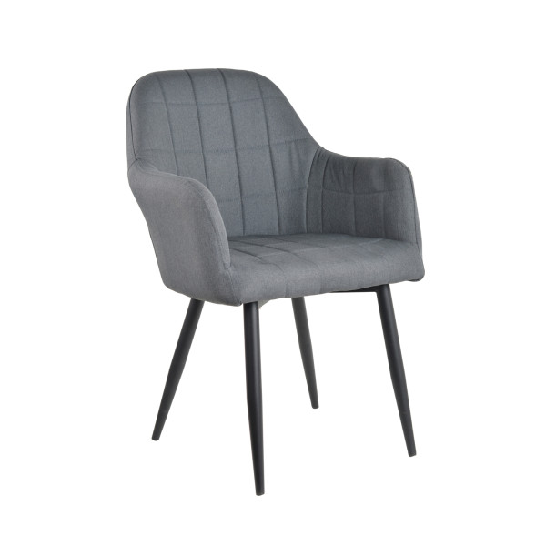 Stuhl Albany Webstoff Grau