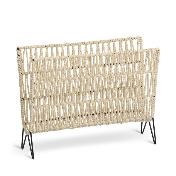 HTI-Living Boho Zeitungsständer Eisen/Papier