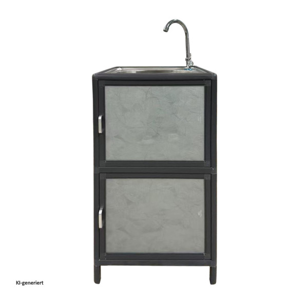 Outdoorspüle Gerti S 46x41x83cm grau