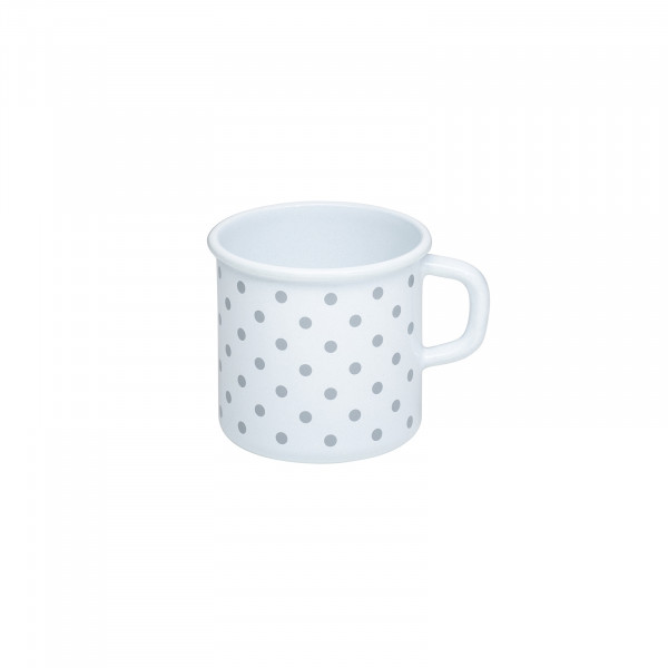 Riess Pünktchen Grau Topf - Trinkbecher mit Bördel